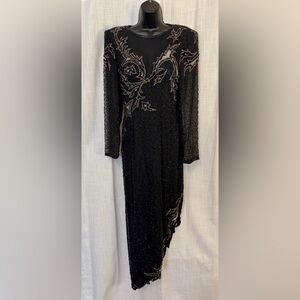 Chic Black Long Sleeve Dress with Embellishments